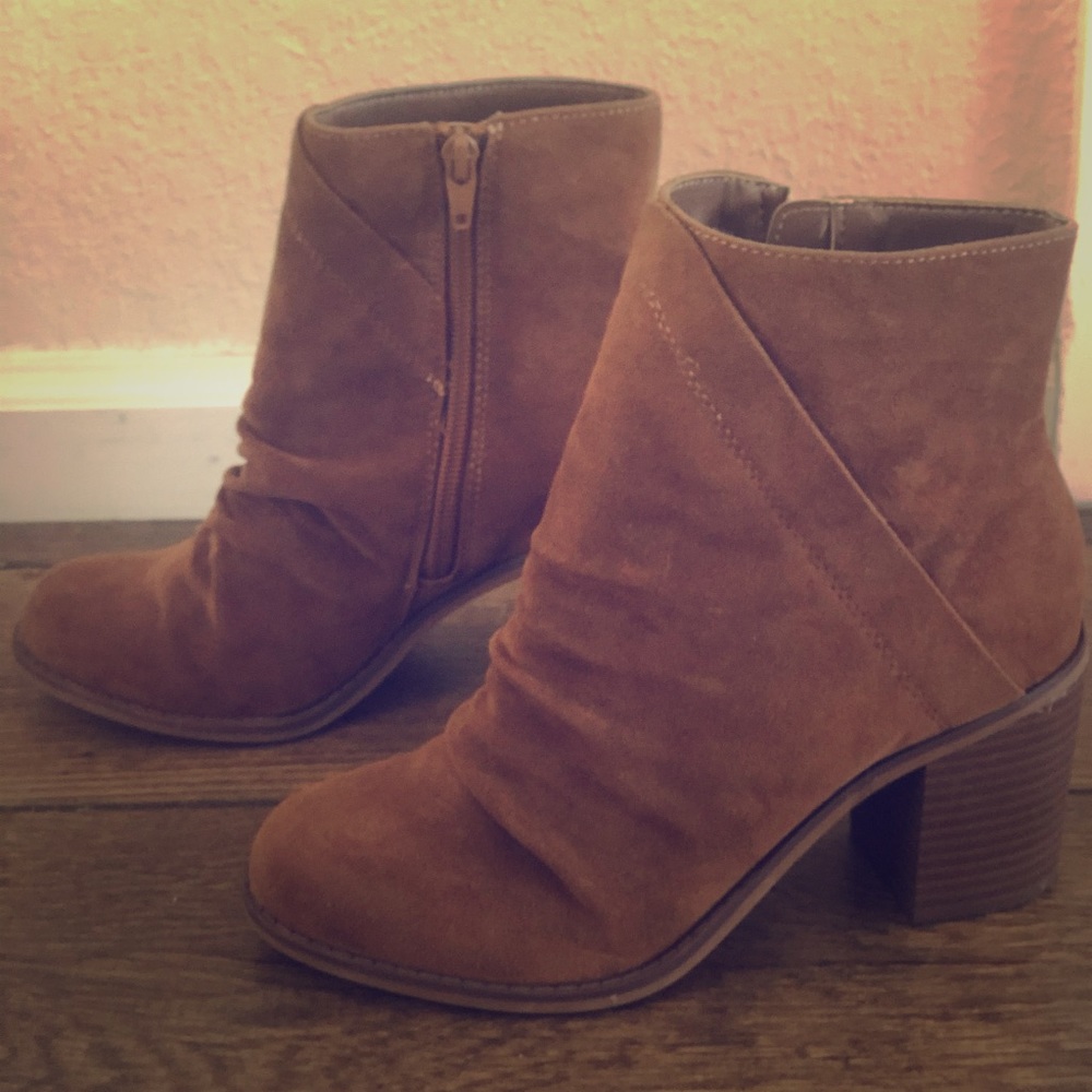Universal Thread Brown Suede Booties - image 1